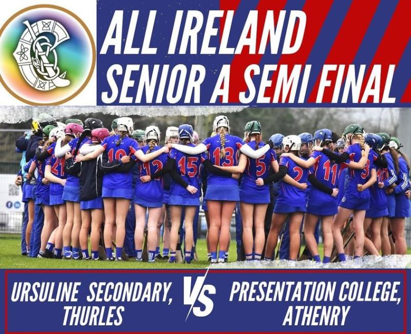Ursuline Secondary School Thurles are through to the camogie All-Ireland final 