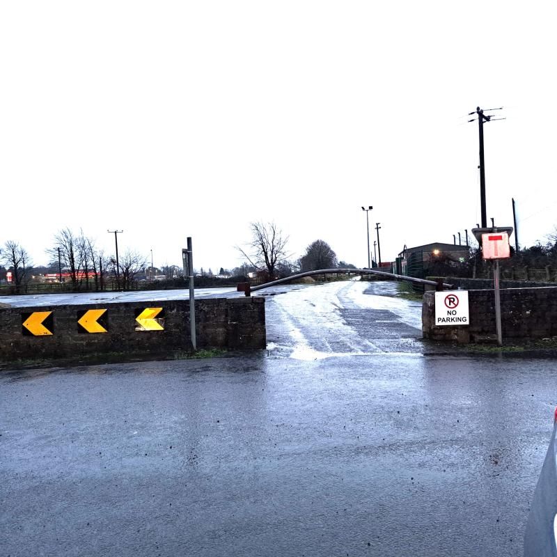 The carpark outside Leahy Park, Cashel. 