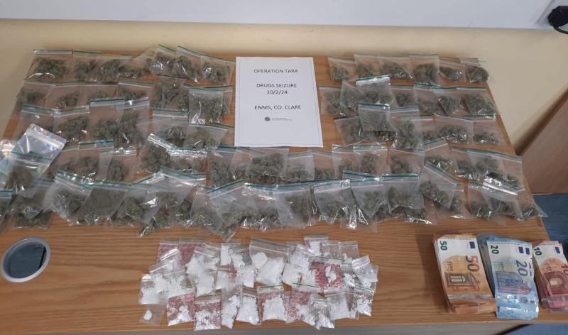 Drugs, cash and designer goods seized following traffic-stop in the west of Ireland