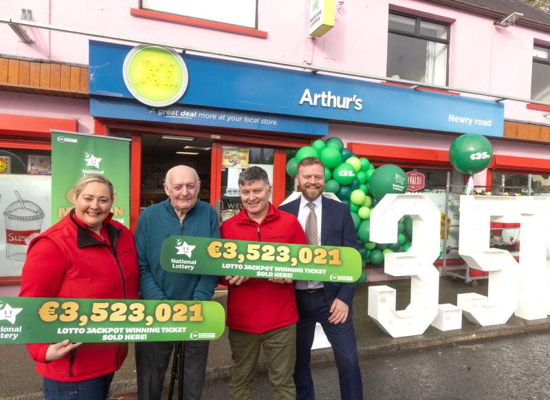 Winner still unknown as Irish shop celebrates selling life-changing Lotto ticket worth €3.5m