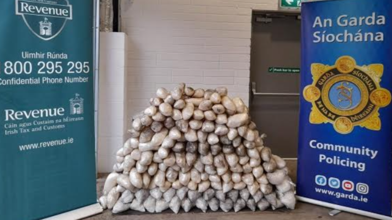Searches relating to seizure of whopping €32m drug haul at Irish port extend to third county