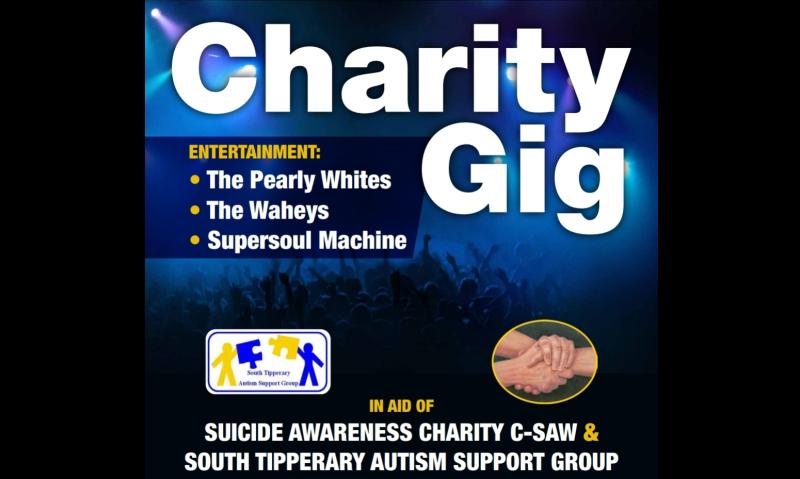 Annual charity gig will benefit worthy causes in Tipperary