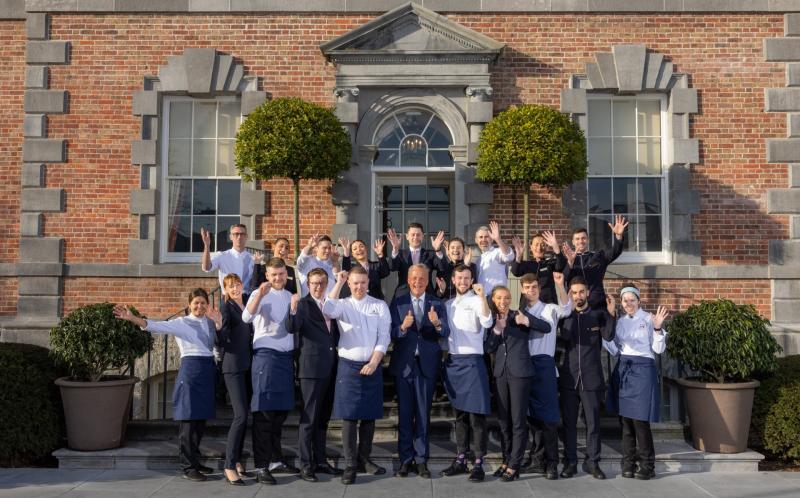 Cashel Palace hotel team with Adriaan Bartels (front and centre). 