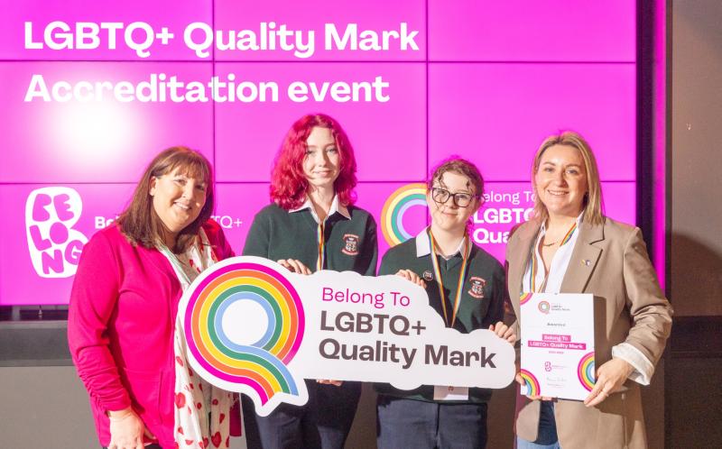 Carrick-on-Suir's Scoil Mhuire is first Tipperary school to receive LGBTQ+ Quality Mark 