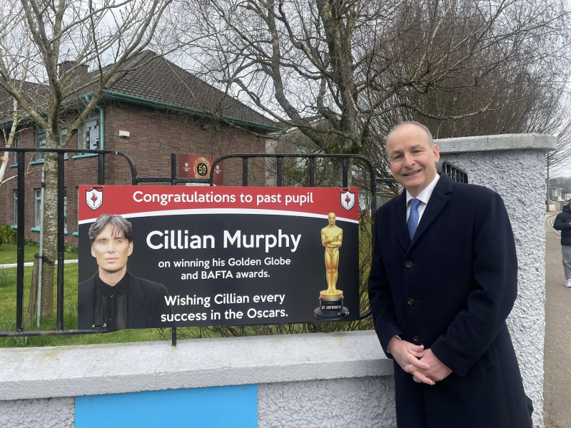 Micheál Martin wishes Cillian Murphy 'best luck' ahead of Oscars ceremony