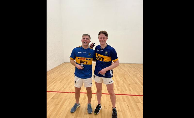Colin Ryan and Jerome Cahill after winning the final. 