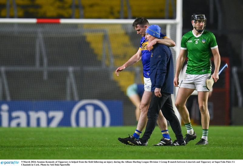 Tipperary's Seamus Kennedy is ruled out out for the season as ACL knee injury confirmed 