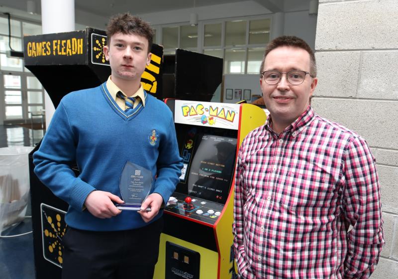 PICTURE: Thurles student wins TUS Games Fleadh Pacman competition