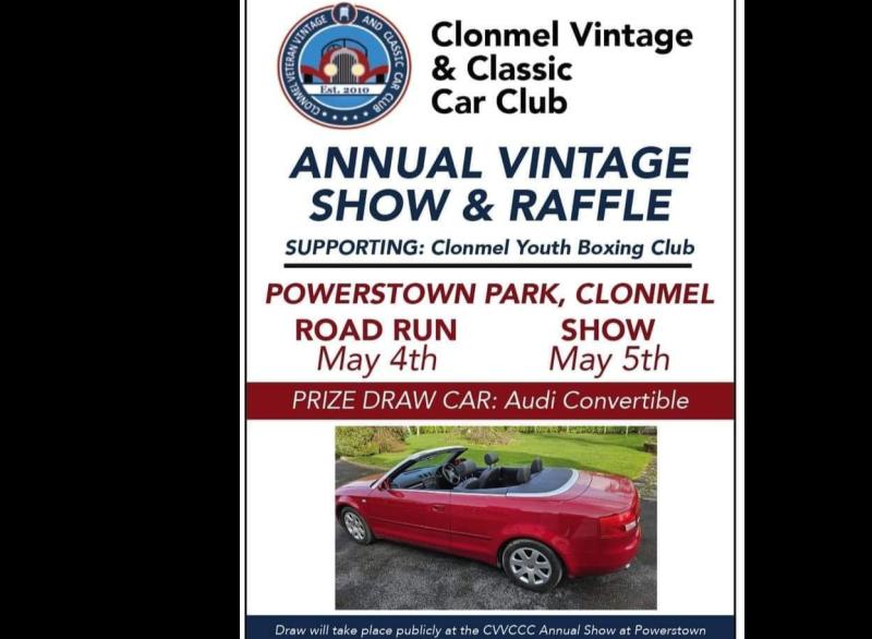Vintage car club to hold annual show in Tipperary