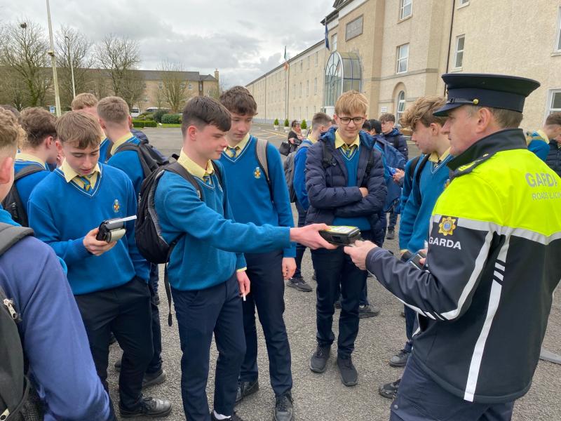Tipperary students visit Templemore Garda College for road safety day