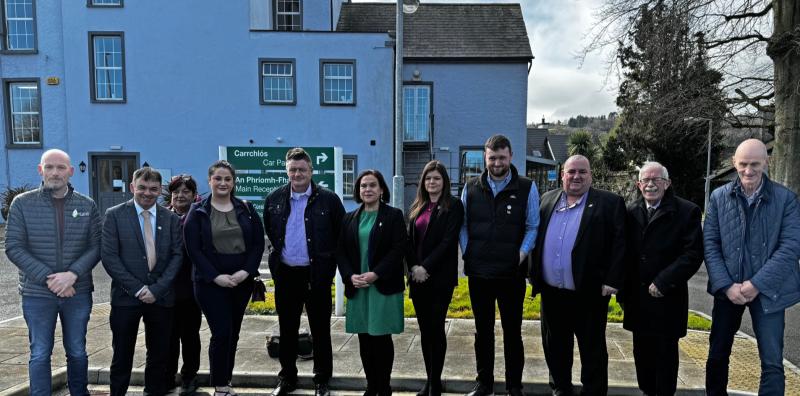 Sinn Féin leader slams removal of beds from Carrick-on-Suir hospital  during Tipperary visit