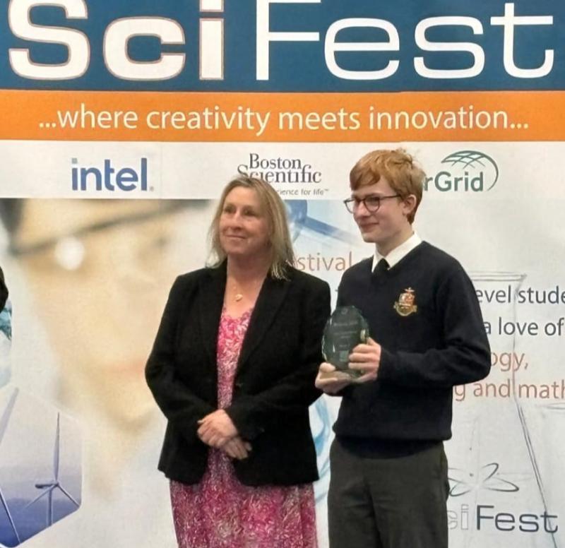 Analysis of fatalities on roads wins Tipperary's SciFest 2024 for Rockwell College student