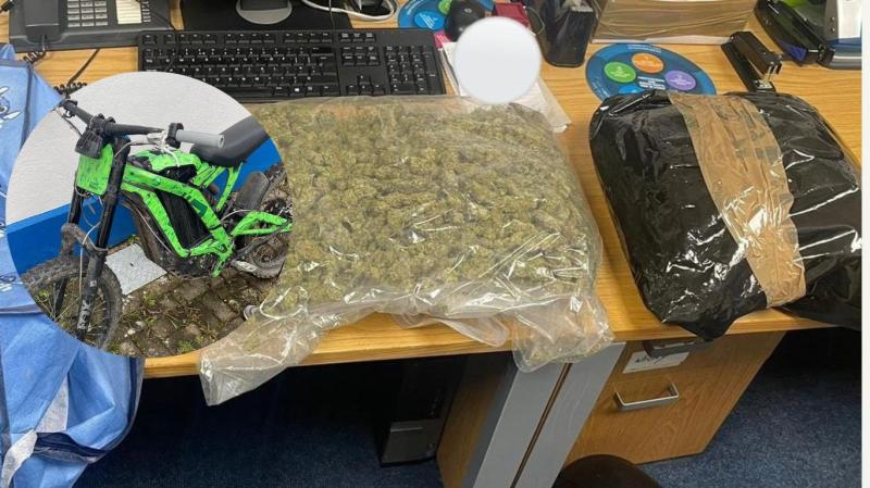 Cannabis worth €40k seized from electric bike user in Dublin