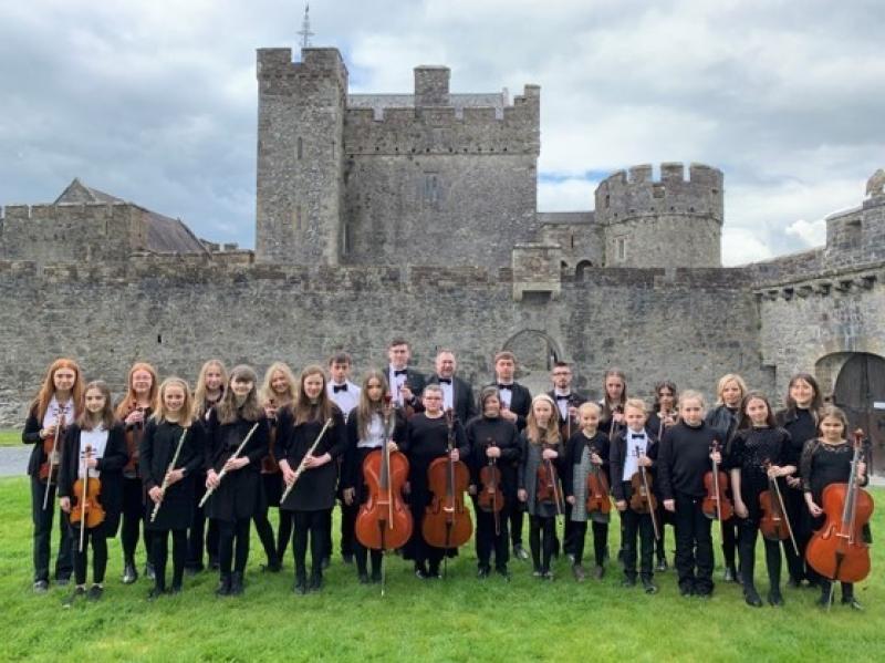 County Tipperary Ryan Youth Orchestra recital in Medieval Castle in May.