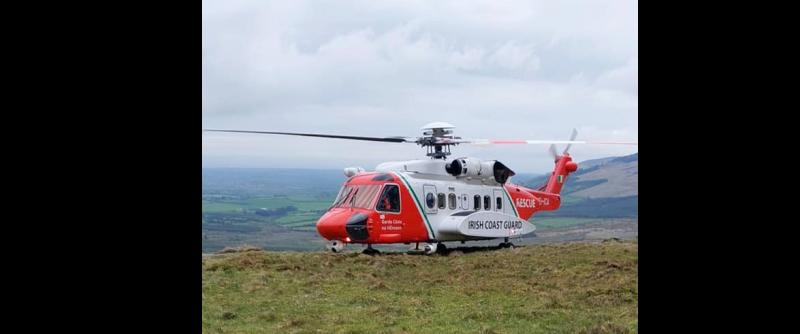 Coast Guard helicopter airlifted hiker injured on Comeragh Mountains to hospital 