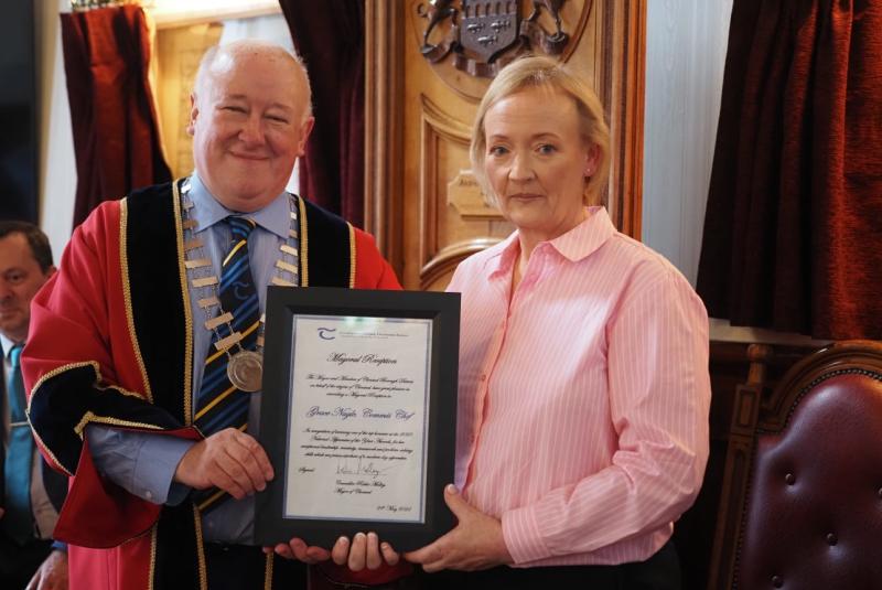 Tipperary woman receives Mayoral reception at awards ceremony