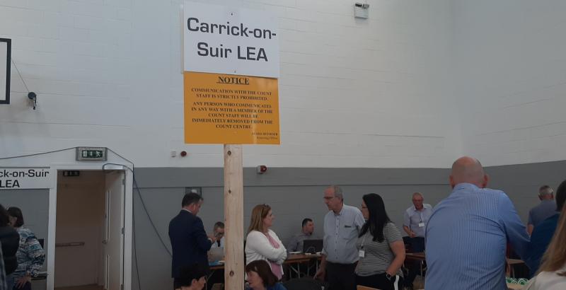 Final tally in the Carrick-on-Suir Local Electoral Area indicates Goldsboro will top the poll 