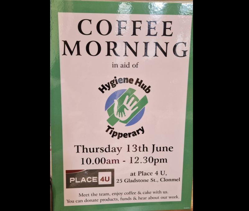 Coffee morning in aid of Hygiene Hub charity planned in Clonmel this week