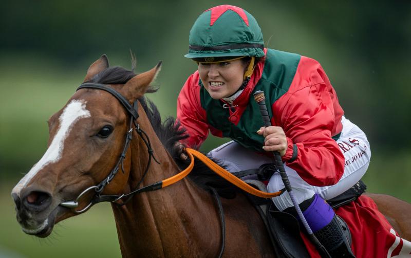 What a buzz for Tipperary 's Amy Jo Hayes riding home a 7/1 winner 