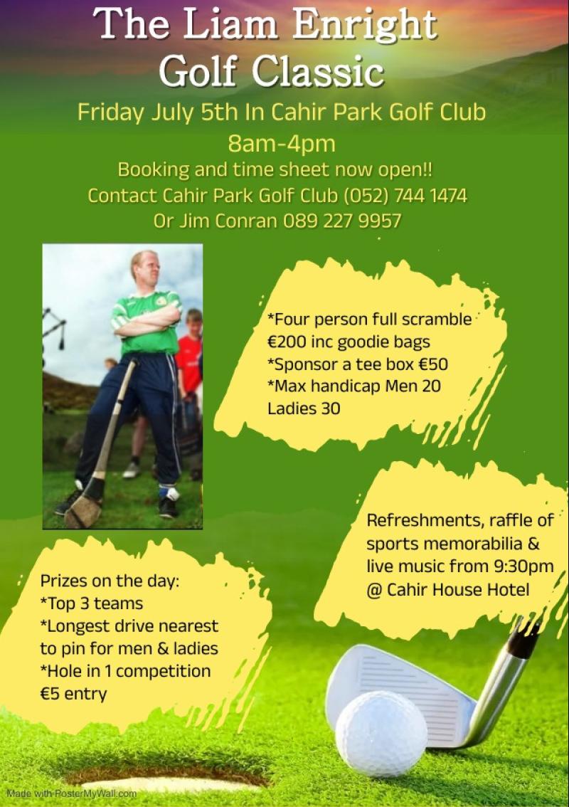 Golf classic being staged to help very ill former Tipperary hurler