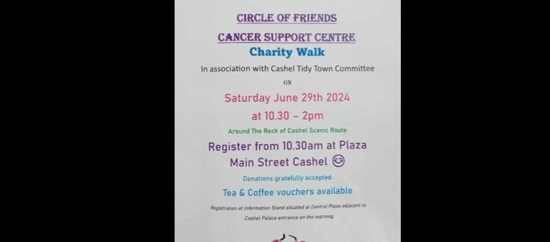 Charity walk to be held to support Tipperary cancer centre