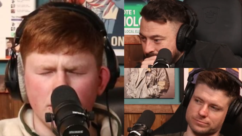 WATCH: 'Never seen the boys so quiet' - Singer stuns 2 Johnnies into silence with Irish song