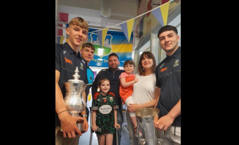 IN PICTURES: Victorious minor hurlers bring cups to visit sick patients after All-Ireland win