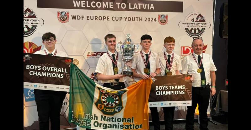Tipperary player helps Ireland to achieve European Youths Darts success