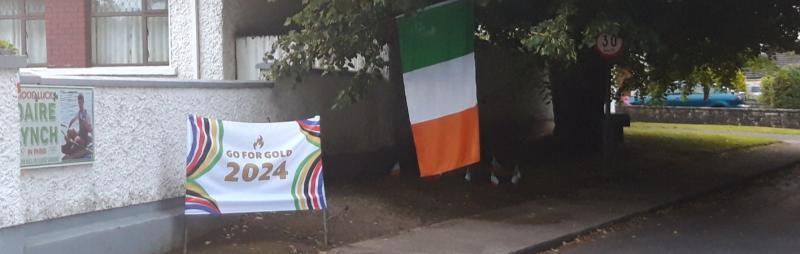 Neighbours and friends fly the flags to support Tipperary rower Daire Lynch at Olympic Games