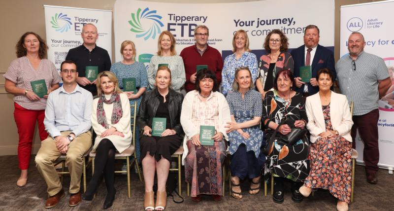  Members of Tipperary ETB staff attending the recent launch of Helen Hutchinson’s poetry book, From the Dirt Lane Back to the Open Roads,