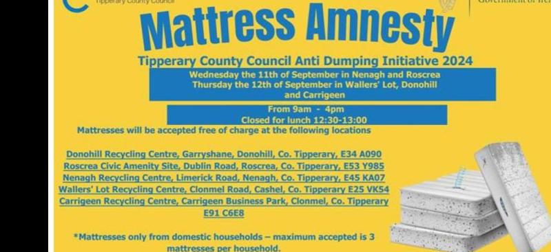 Mattress amnesty in Tipperary