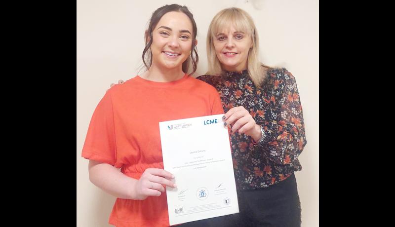 Tipperary traditional musician receives high grade in college examinations