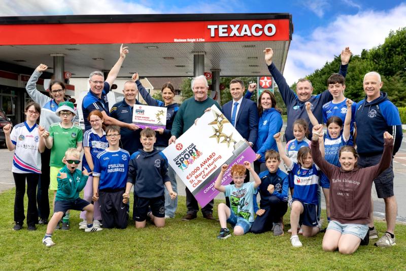 Clonmel hurling club St. Mary's win €5,000 county award under Texaco Support for Sport initiative