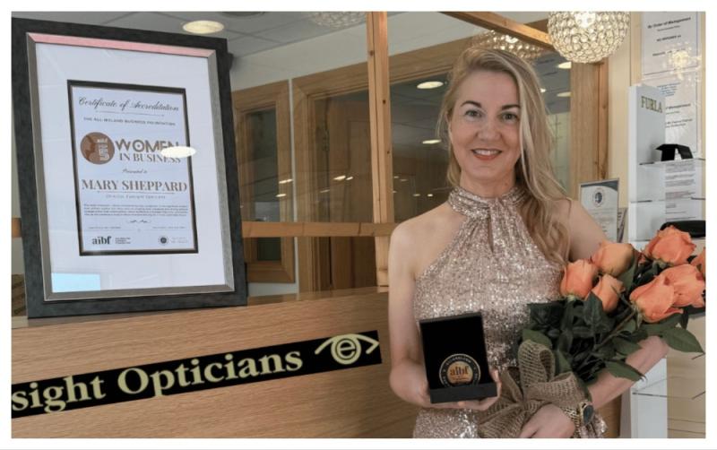 Eyesight Opticians' Mary Sheppard makes AIBF’s Top 5 Women In Business list
