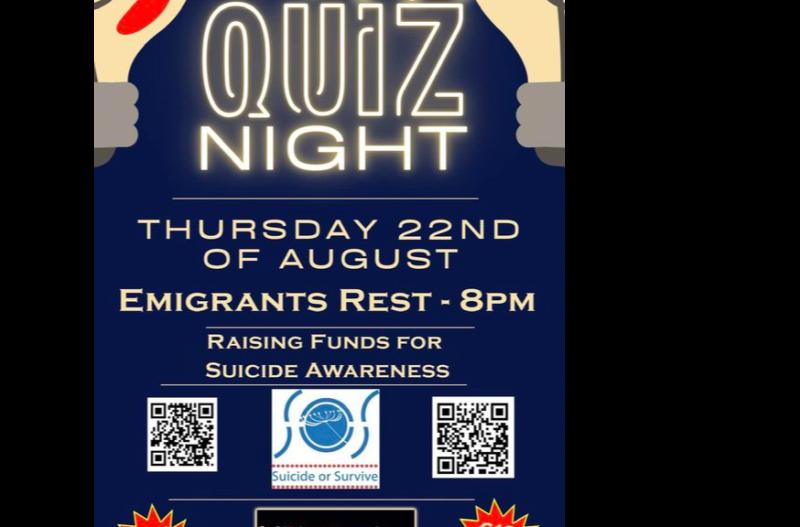 Tipperary people urged to support quiz night event for  suicide awareness 