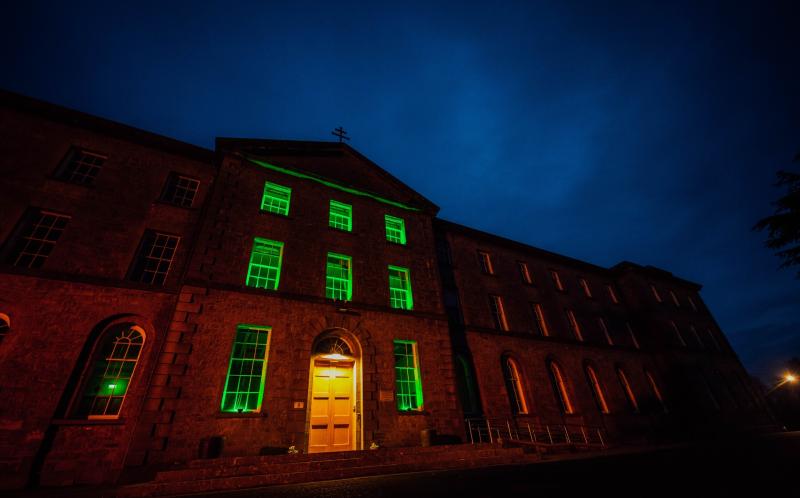 MIC Thurles building lit up to raise awareness for mental health