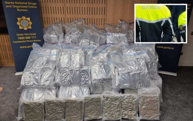 Gardaí uncover a staggering 429kg worth of cannabis as four men arrested in Dublin sting