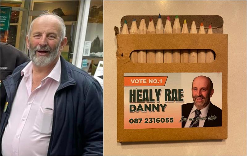'No way that's real' - People divided as kids given Danny Healy-Rae branded colouring pencils