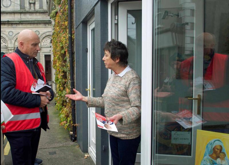 Difficulties facing carers and the housing shortage raised with Labour candidate on doorsteps