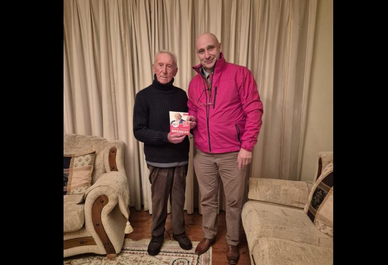 Tipperary Labour candidate meets one of his party's oldest members on the campaign trail
