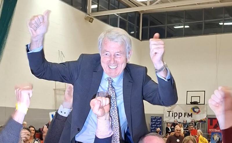 BREAKING: Michael Lowry elected to Tipperary North on the first count