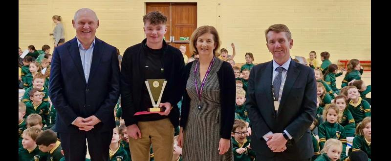 World rowing champion from Tipperary returns to his school in triumph