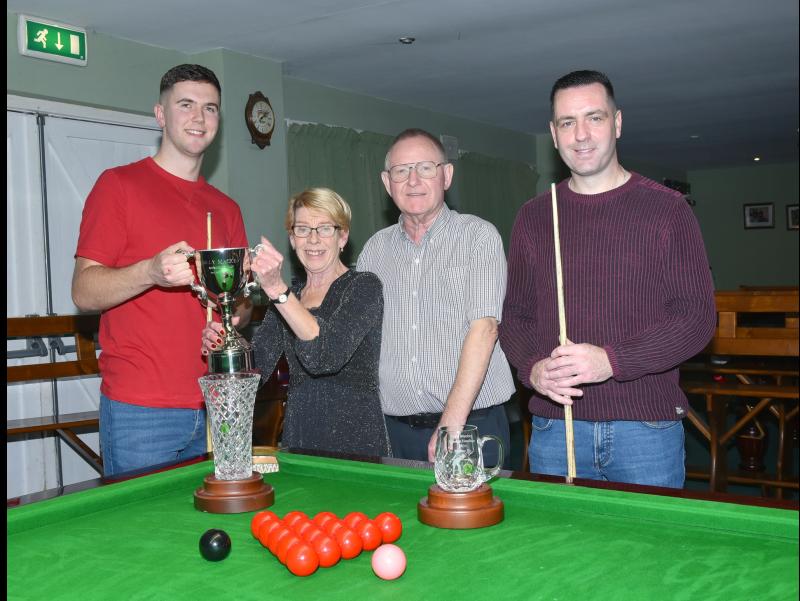 Ace snooker player Francis Roche wins Carrick-on-Suir's Billy Mackey Memorial Cup 