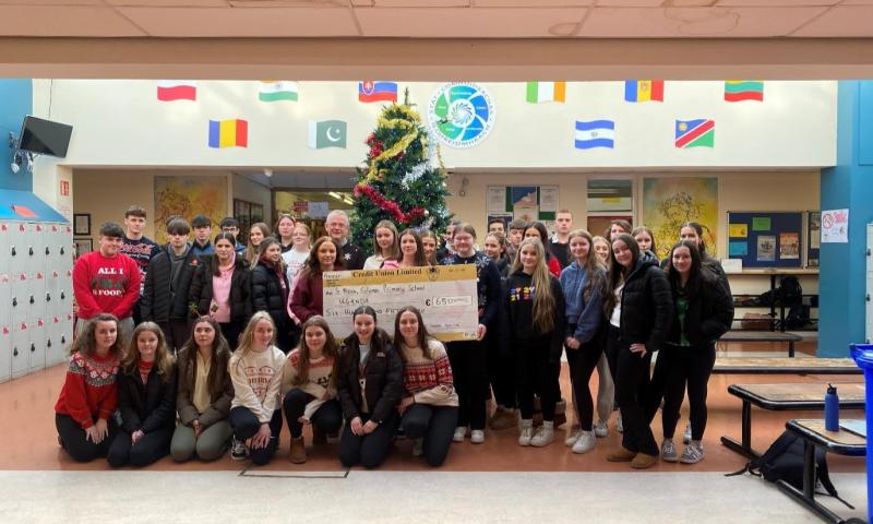 Local Tipperary secondary school raises over €600 for primary school in Africa