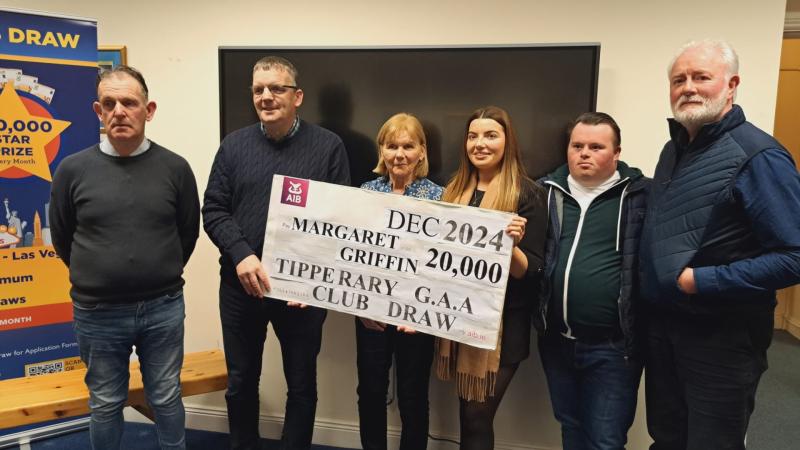€20,000 cheque handed over at latest Tipperary GAA Clubs Draw
