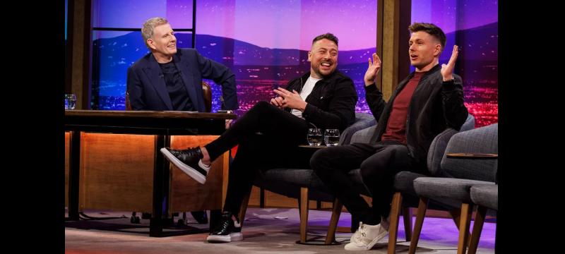 The 2 Johnnies rouse the crowd during tonight's GAA special on the Late Late Show