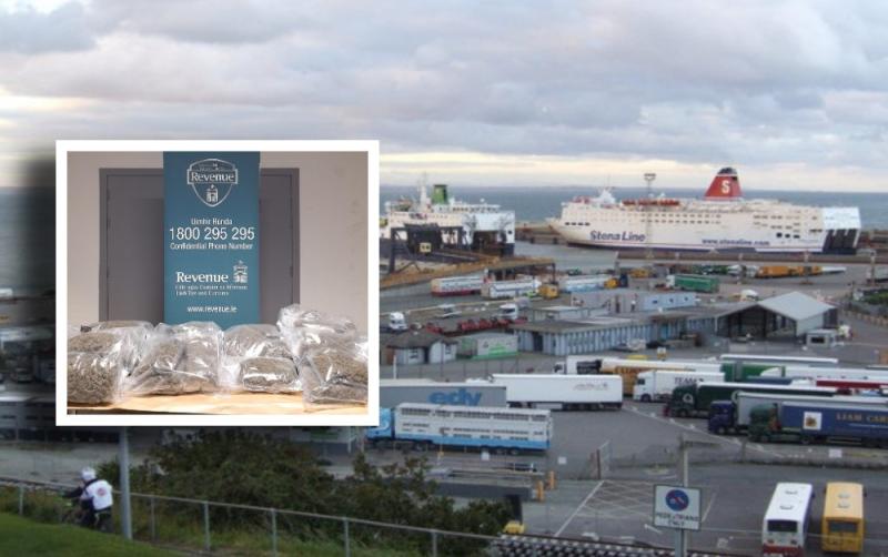 Man (20s) arrested after huge €268k haul of cannabis uncovered arriving at Irish port