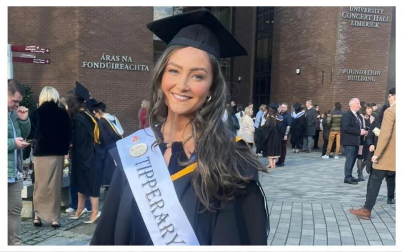 Congratulations! Tipperary Rose graduates from University with masters degree