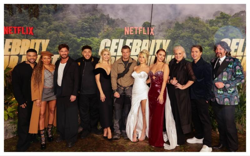 Tipperary's Una Healy walks the green grass carpet at premier of Celebrity Bear Hunt