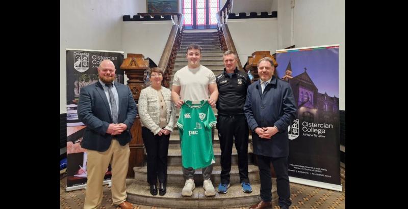 Irish rugby international surprised his former Tipp school with a special gift recently